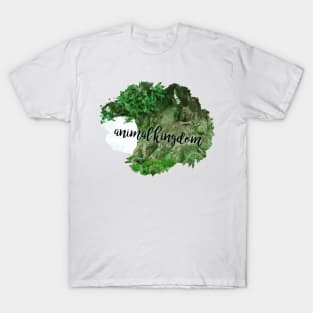 Animal Tree Watercolor Splatter T-Shirt